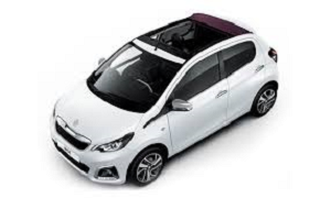 Peugeot 108 Open Top car rental